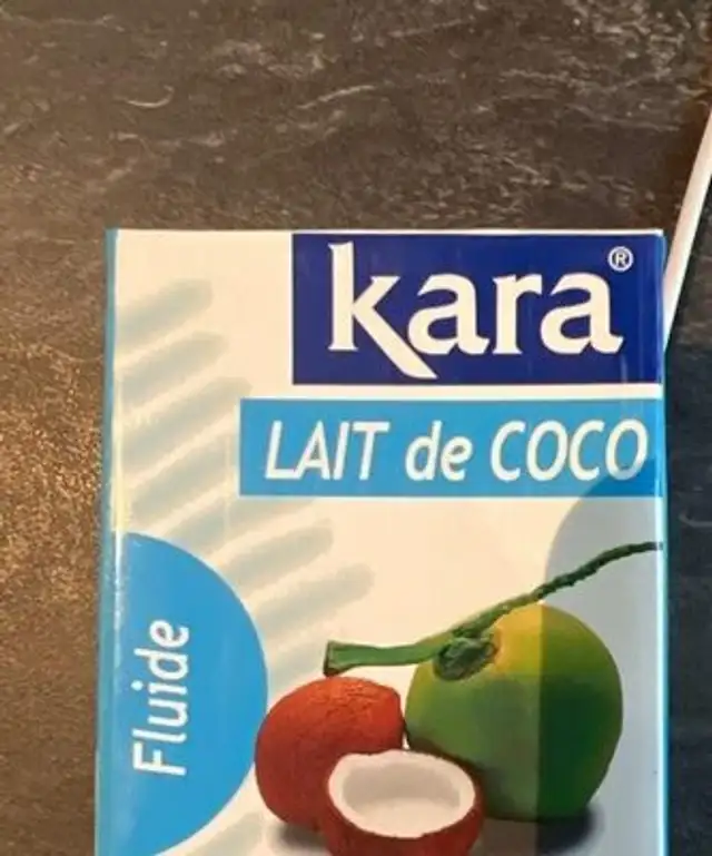 Lait de coco front packaging
