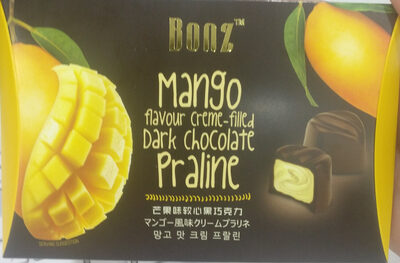 Mango Flavour Creme-filled Dark Chocolate Praline