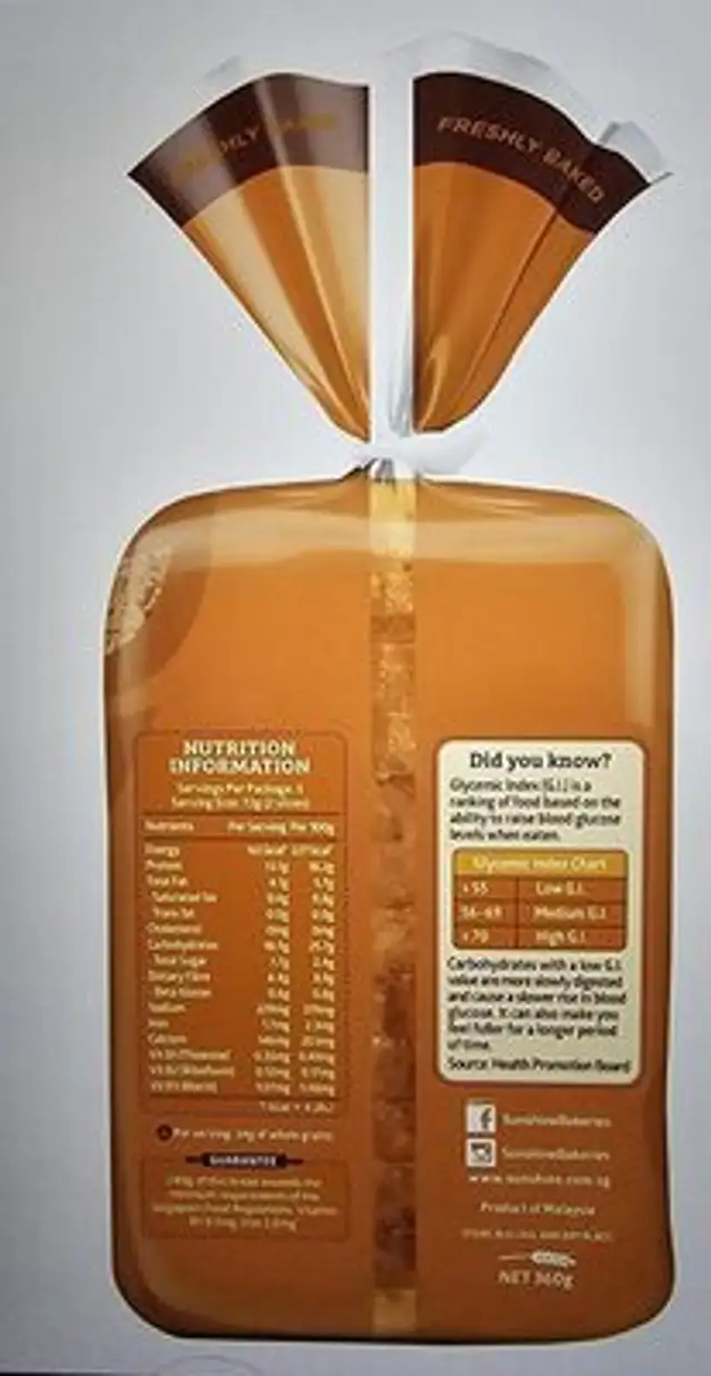 Smart-Carb Low GI 37 nutrition facts table