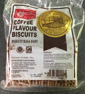 Coffee flavour biscuits