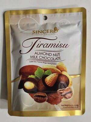 SINCERO Premium Chocolate Tiramisu front packaging