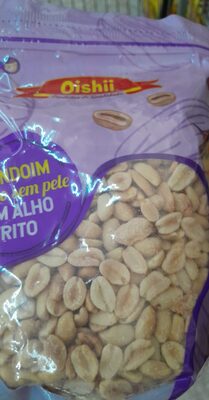 Amendoim sem Pele com Alho Frito