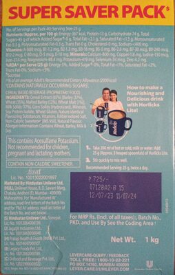 Horlicks Lite Regular Malt Flavour