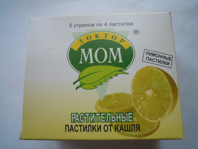 Doktor MOM lemon herbal cough lozenges