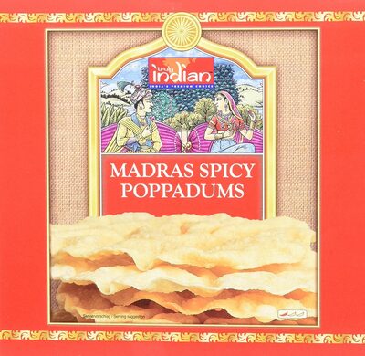 Madras spicy poppadums