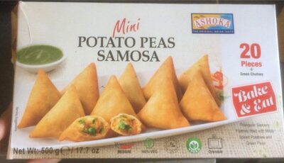 Mini potato peas samosa