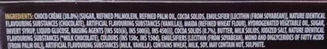 Dark Fantasy ingredients label