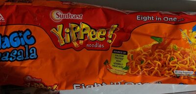 Yippee magic masala front packaging