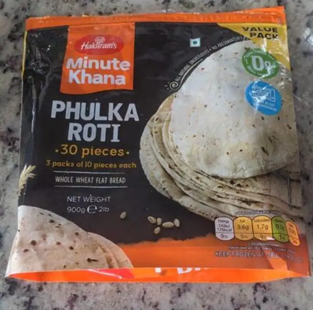 Phulka Roti front packaging
