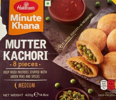Mutter Kachori, 8 pieces front packaging