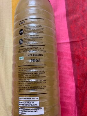 Raw Pressery Sugarcane Juice front packaging