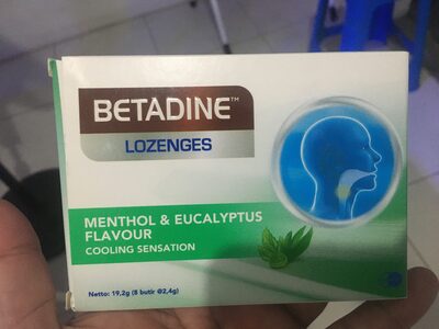 Betadine Lozenges front packaging