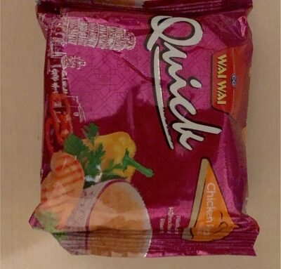 Nouilles Quick Gout Pizza au poulet front packaging