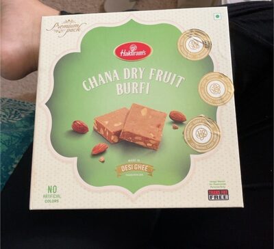 Chana dry fruit burfi