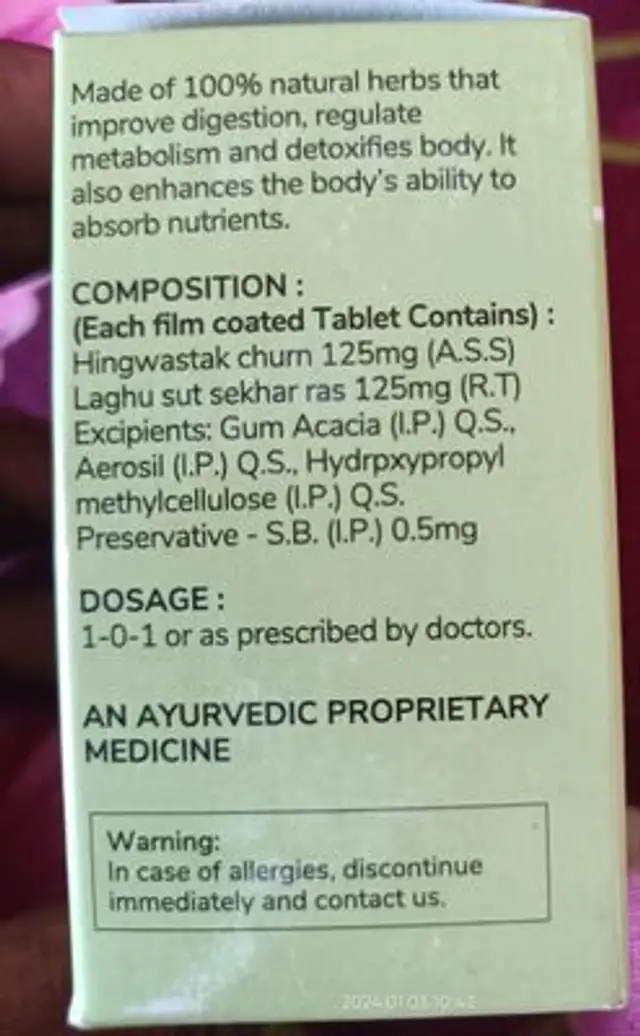 Traya Health Tatva nutrition facts table