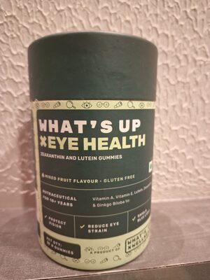 what's up eye health zeaxanthin & lutein gummies