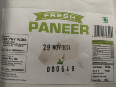 Fresh paneer