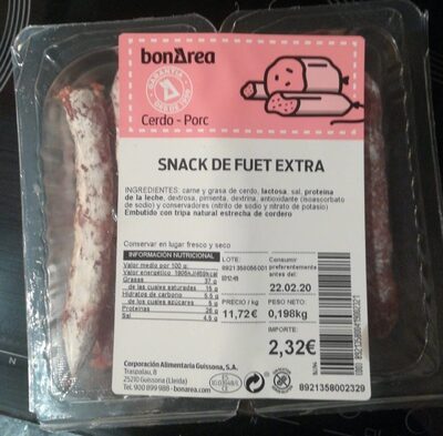 Snack de fuet extra