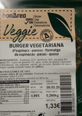 Hamburguesa vegetariana
