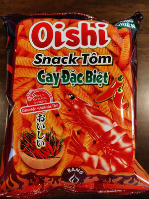 Snack Tôm Cay Dặc Biệt front packaging