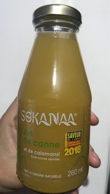 Jus de canne a sucre front packaging