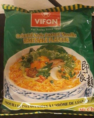 Nouilles instantanées au légume front packaging