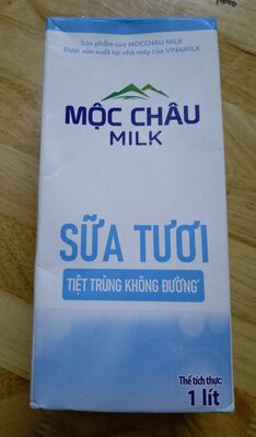 Milk without sugar front packaging