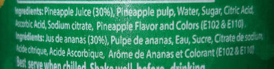Panie ingredients label