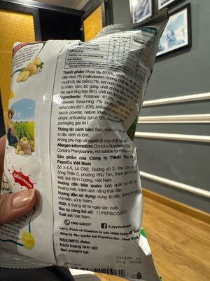 Lay xanh lá ingredients label