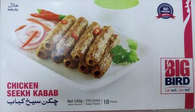 Chicken Seekh Kabab front packaging