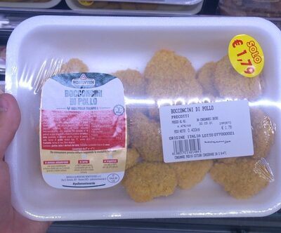Bocconcini di pollo front packaging