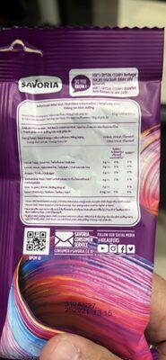 FOX'S Crystal Clear Berries Wildberry, Raspberry & Black Cherry nutrition facts table