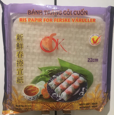 Rispapir for ferske vårruller