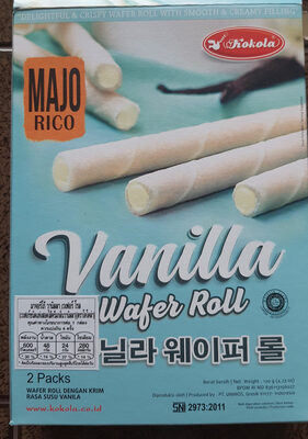 มาจอริโก้ วานิลลา เวเฟอร์ โรล front packaging