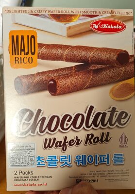 มาจอริโก้ ช็อกโกแลต เวเฟอร์ โรล (เวเฟอร์ชนิดแห่งสอดไส้ครีมรสช็อกโกแลต