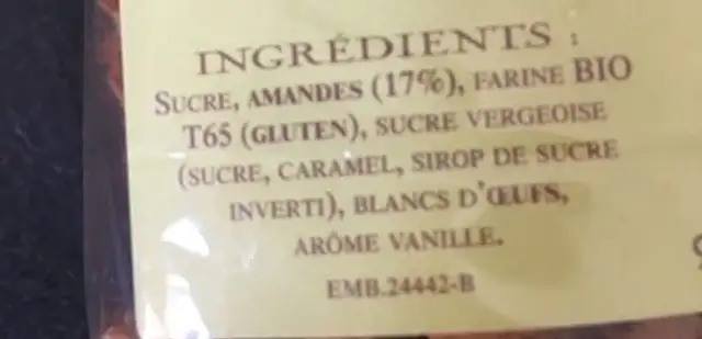 Le croquant du littoral ingredients label