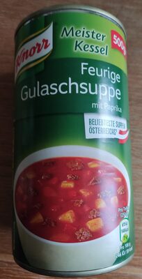 Feurige Gulaschsuppe mit Paprika