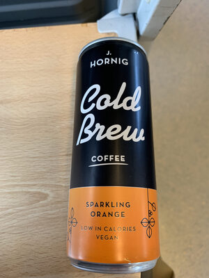 Cold Brew sparkling orange front packaging