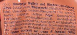 Himbeere sommer glück ingredients label