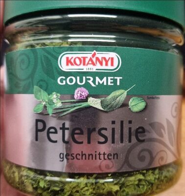 Petersilie geschnitten
