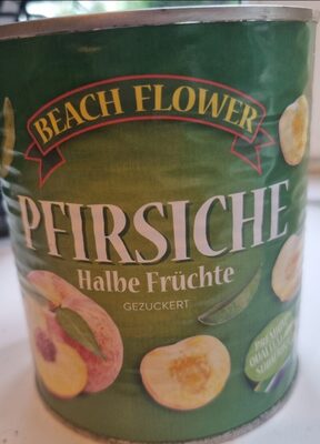 Pfirsiche halbe Frucht gezuckert