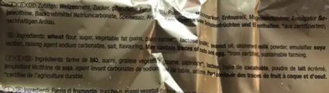 Eiswaffekn ingredients label