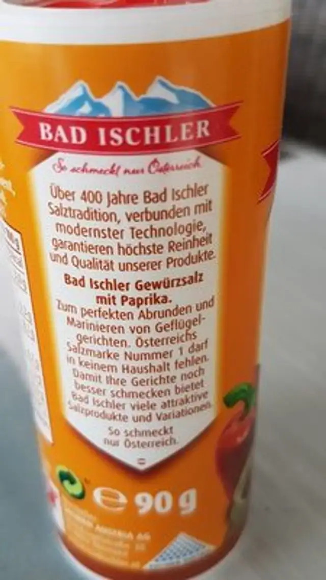 GEWÜRZ ingredients label