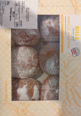 Billa Vanillekrapfen front packaging