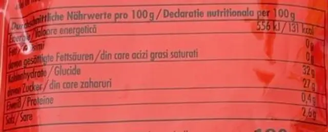Sweet China fertigsauce für wok süss sauer nutrition facts table
