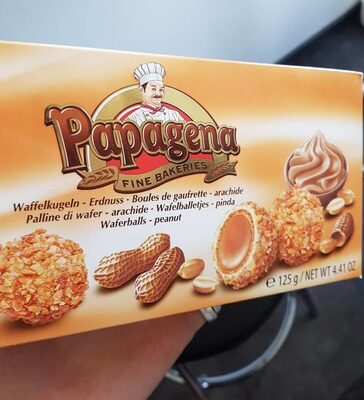 Waffelkugeln, Erdnuss, Waferballs, Peanuts front packaging