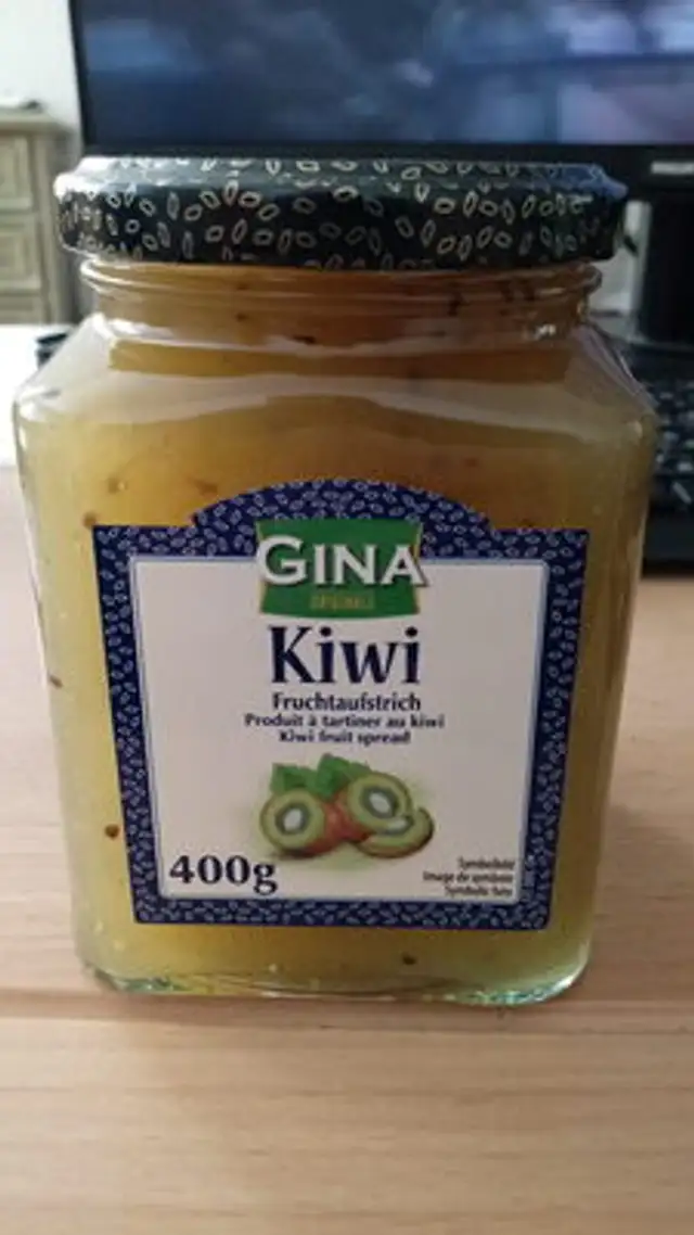 Muhlebach Produit À Tartiner Au Kiwi 400G ingredients label