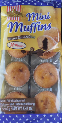 Mini Muffins cocoa and hazelnut front packaging