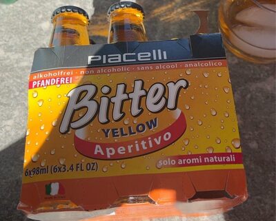 Bitter yellow aperitivo