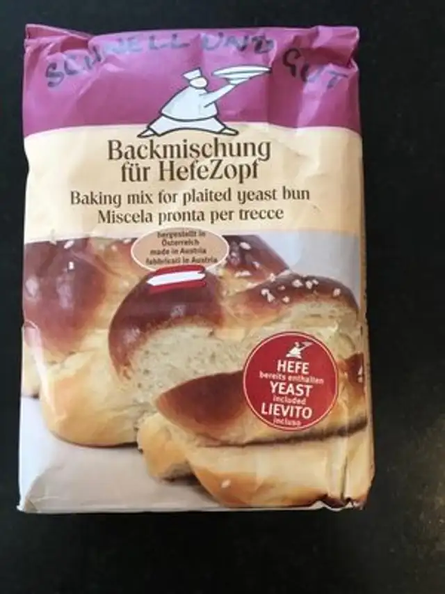 Backmischung für HefeZopf